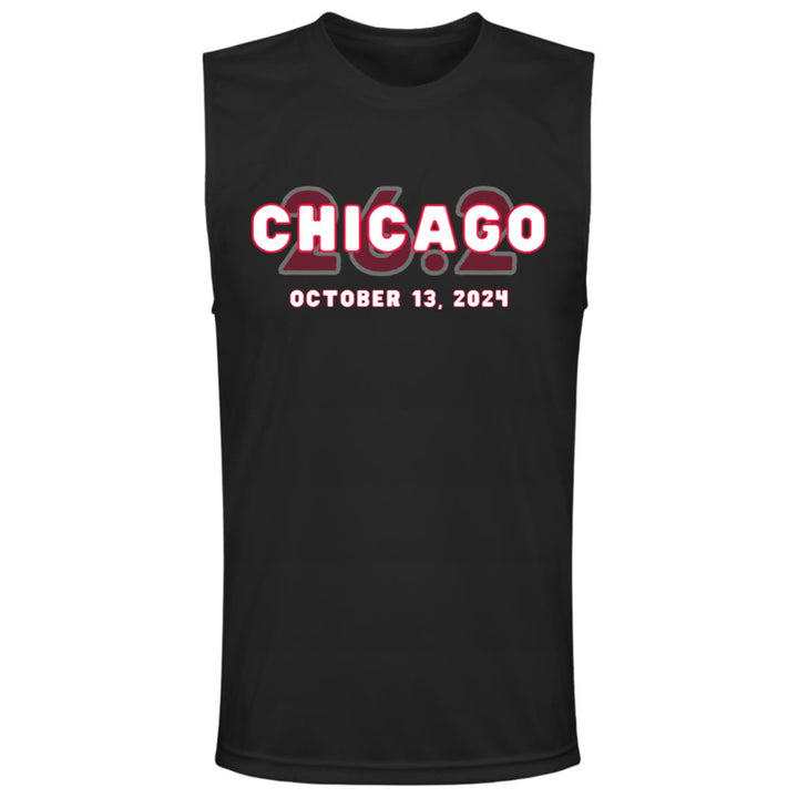 Chicago Race Day Tank, Men's Performance Tee, Chicago Runner, 2024 Chicago Race