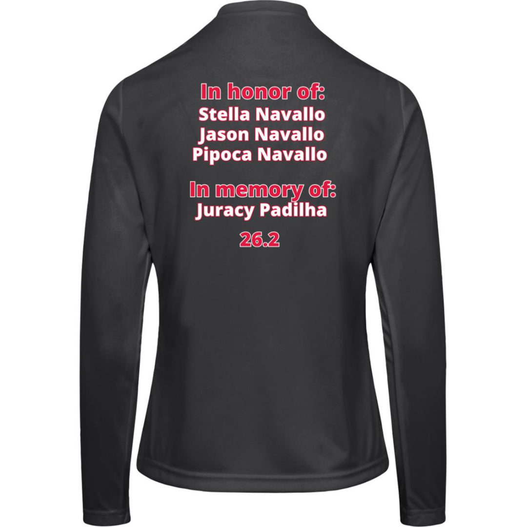 Chicago Runner,  Women's Performance Long Sleeve Tee, Personalized Quote on Back