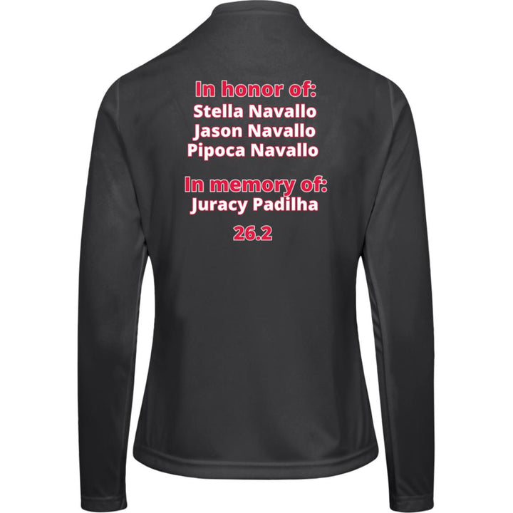 Chicago Runner,  Women's Performance Long Sleeve Tee, Personalized Quote on Back