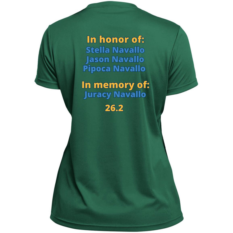 New York Race Day Shirt, Ladies’ Moisture-Wicking V-Neck Tee, Custom Marathon Shirt, Personalize Front and Back