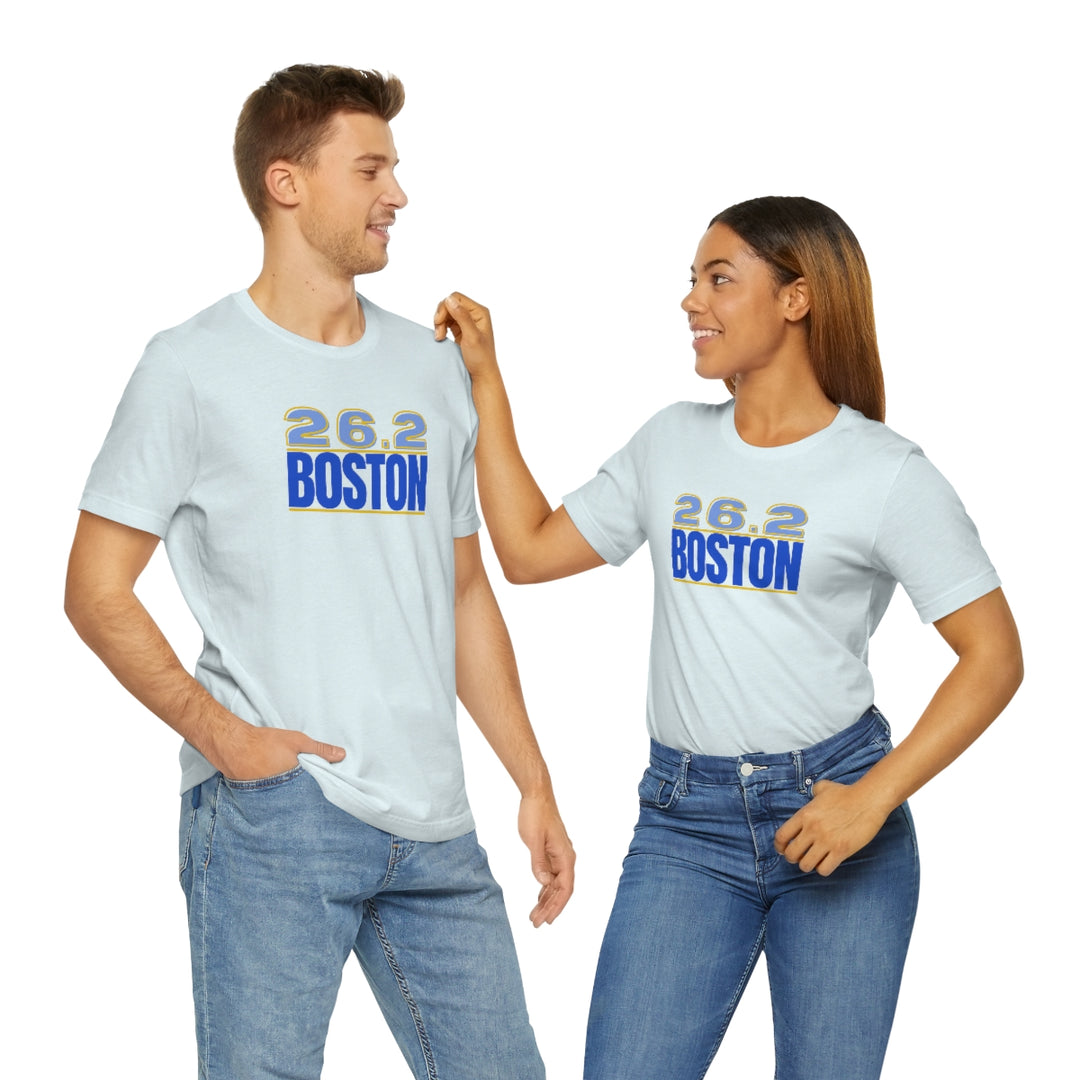 26.2 Boston Shirt, Gift for Runner, Unisex Jersey Short Sleeve Tee, Marathon Shirt, Marathoner, Shirt for Runner