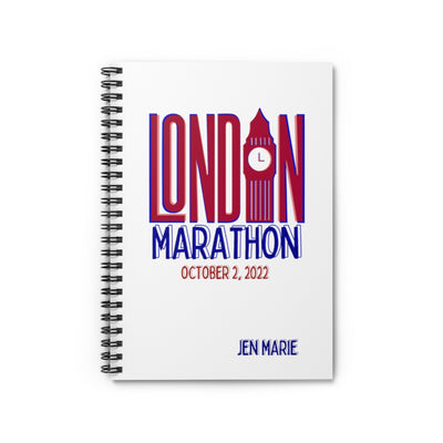 London Marathon, Personalized Marathon Gift, Marathon Journal, Travel Notebook, 26.2, London Runner Gift