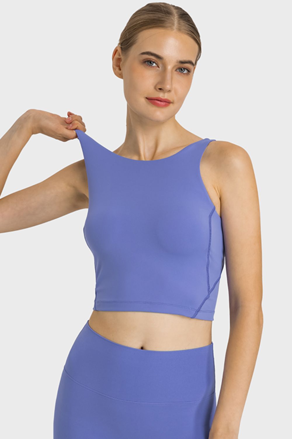 Cropped Sports Tank, Feel Like Skin Tank, Highly Stretchy Compfy Gym Tank