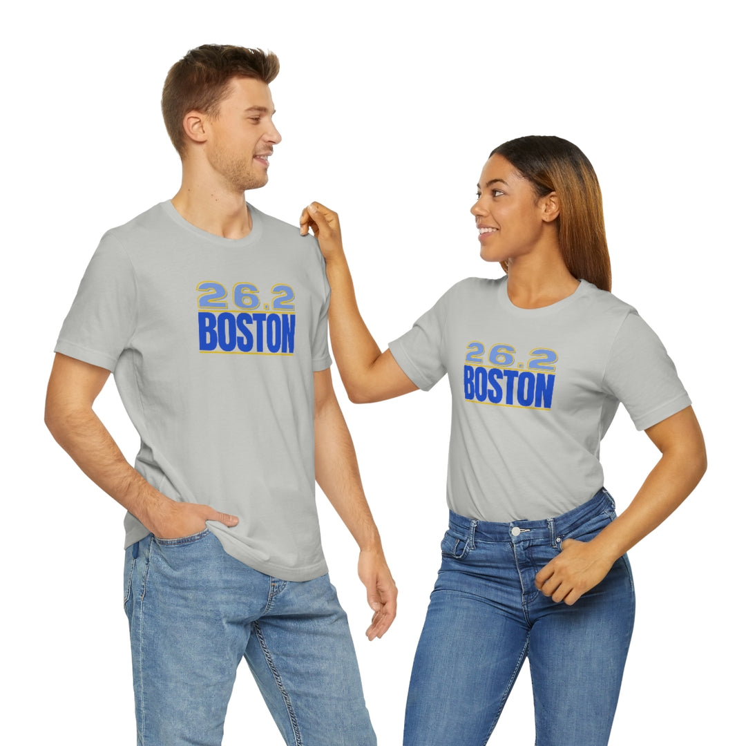 26.2 Boston Shirt, Gift for Runner, Unisex Jersey Short Sleeve Tee, Marathon Shirt, Marathoner, Shirt for Runner