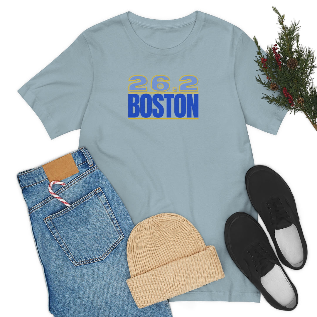 26.2 Boston Shirt, Gift for Runner, Unisex Jersey Short Sleeve Tee, Marathon Shirt, Marathoner, Shirt for Runner