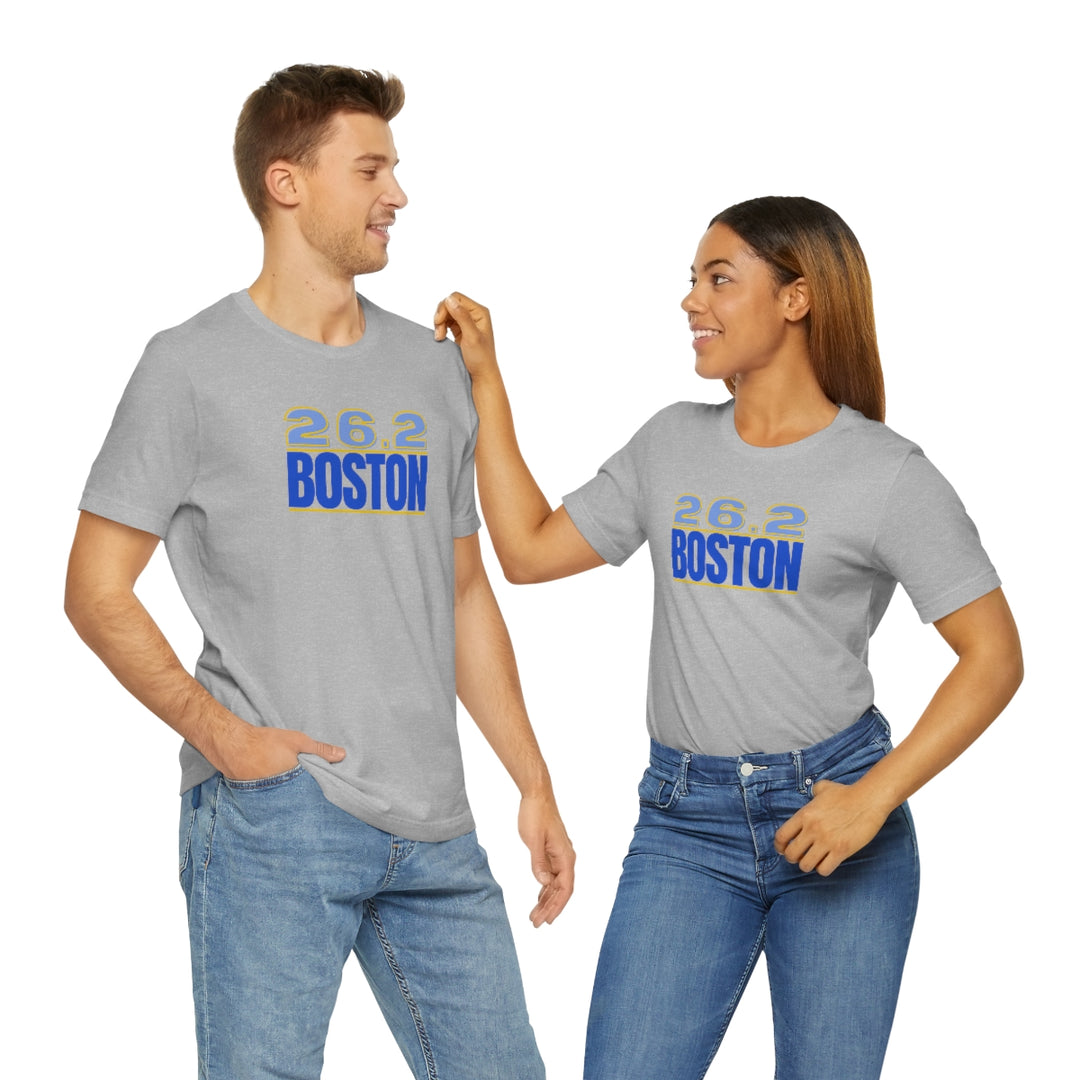 26.2 Boston Shirt, Gift for Runner, Unisex Jersey Short Sleeve Tee, Marathon Shirt, Marathoner, Shirt for Runner