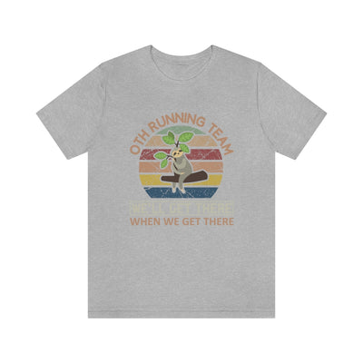 Funny Running Shirt, Sloth Running Tee, Unisex Jersey Short Sleeve Tee, Runner Shirt