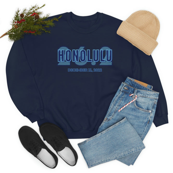 Honolulu Marathon, 26.2, Unisex Crewneck Sweatshirt, Honolulu Sweatshirt, Gift for Honolulu Runner