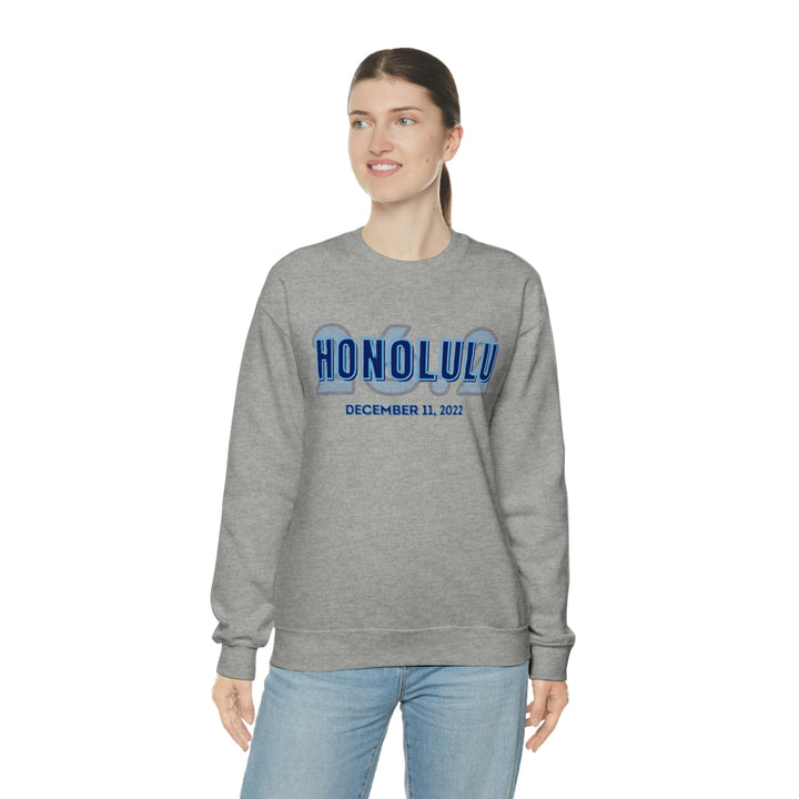 Honolulu Marathon, 26.2, Unisex Crewneck Sweatshirt, Honolulu Sweatshirt, Gift for Honolulu Runner