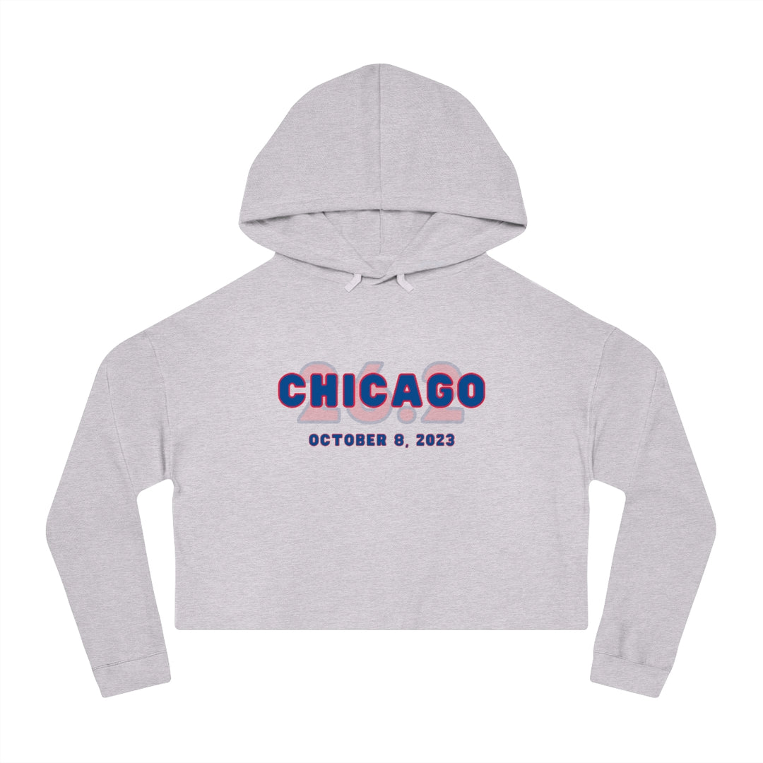 Chicago Cropped Hoodie, Chicago 26.2, CHI Sweatshirt, Chicago Runner Gift, 2023 Chicago