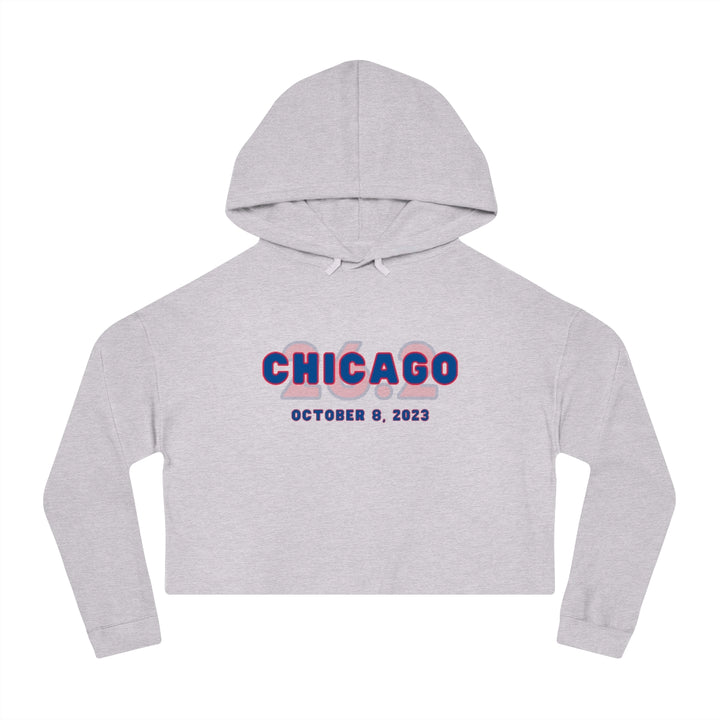 Chicago Cropped Hoodie, Chicago 26.2, CHI Sweatshirt, Chicago Runner Gift, 2023 Chicago