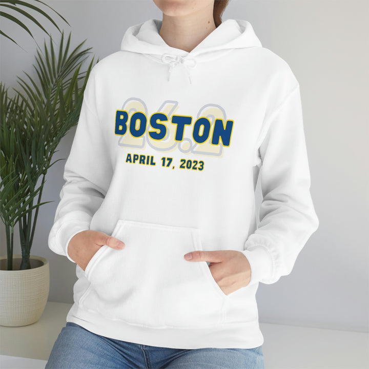 Boston Hoodie, 2023 Boston Sweatshirt, Heavy Blend Hooded Sweatshirt, Custom Hoodie, 26.2, Boston Runner, Boston Qualifier