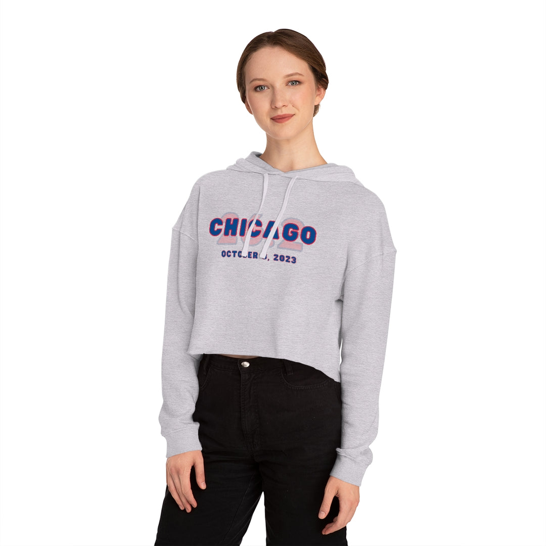 Chicago Cropped Hoodie, Chicago 26.2, CHI Sweatshirt, Chicago Runner Gift, 2023 Chicago