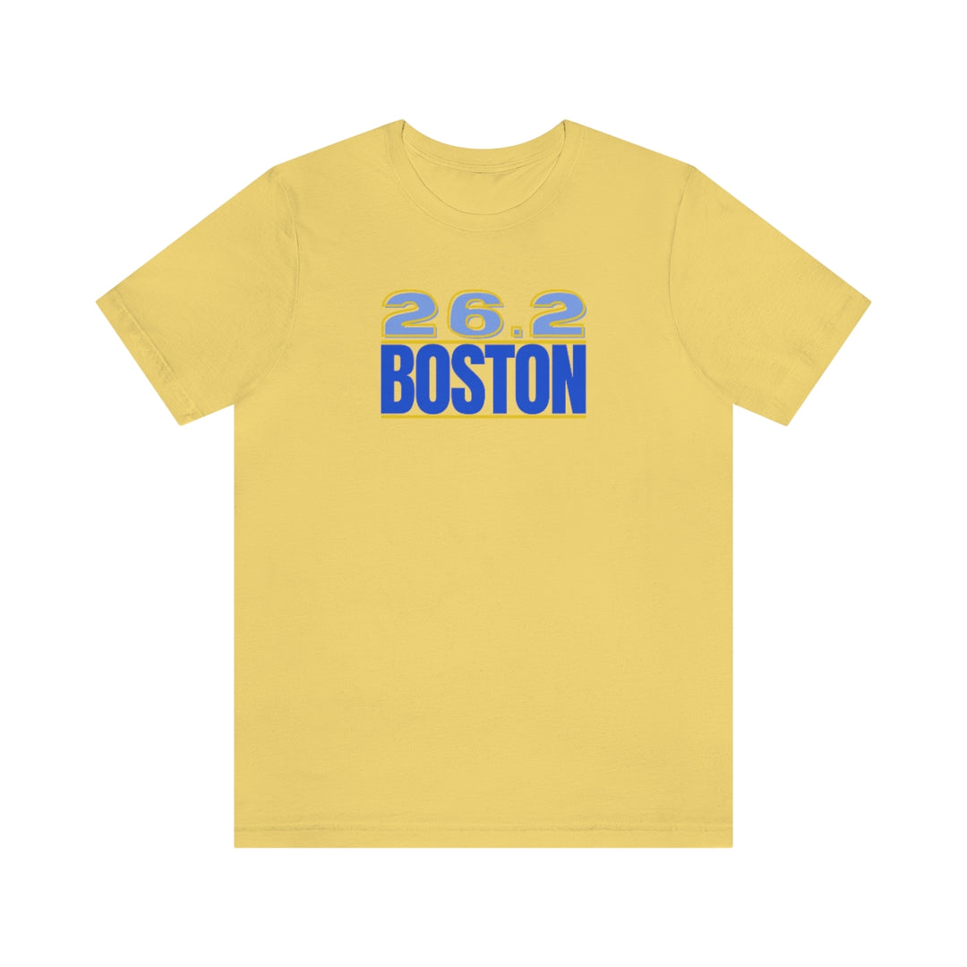 26.2 Boston Shirt, Gift for Runner, Unisex Jersey Short Sleeve Tee, Marathon Shirt, Marathoner, Shirt for Runner