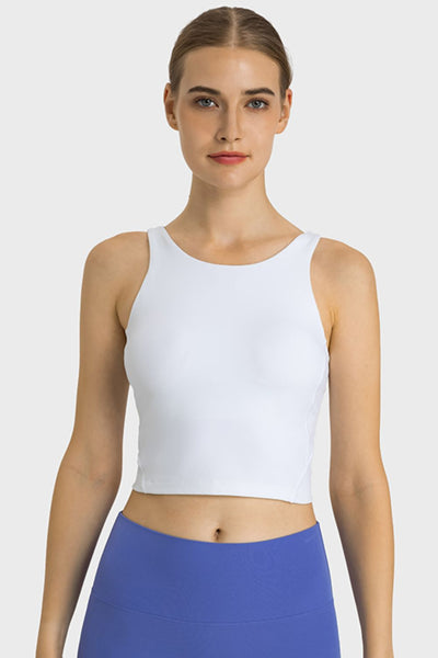 Cropped Sports Tank, Feel Like Skin Tank, Highly Stretchy Compfy Gym Tank