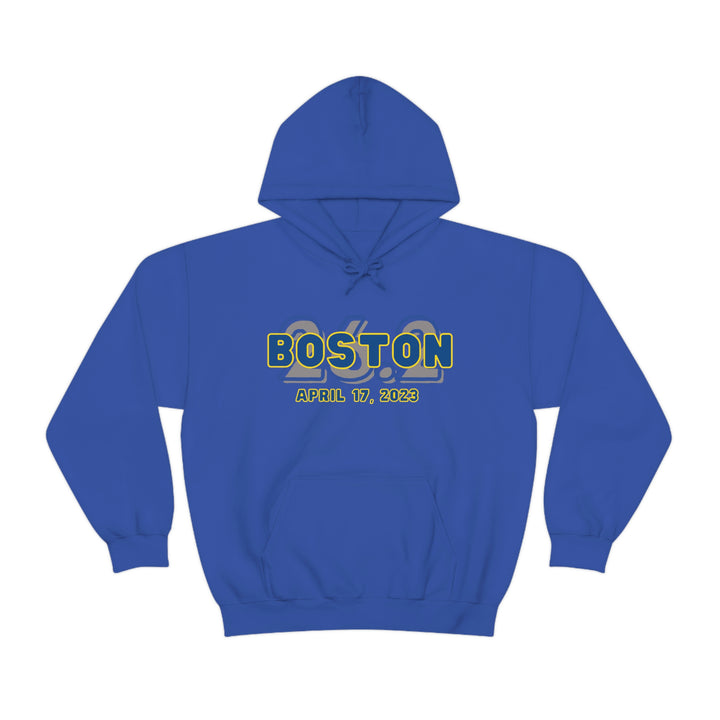 Boston Hoodie, 2023 Boston Sweatshirt, Heavy Blend Hooded Sweatshirt, Custom Hoodie, 26.2, Boston Runner, Boston Qualifier