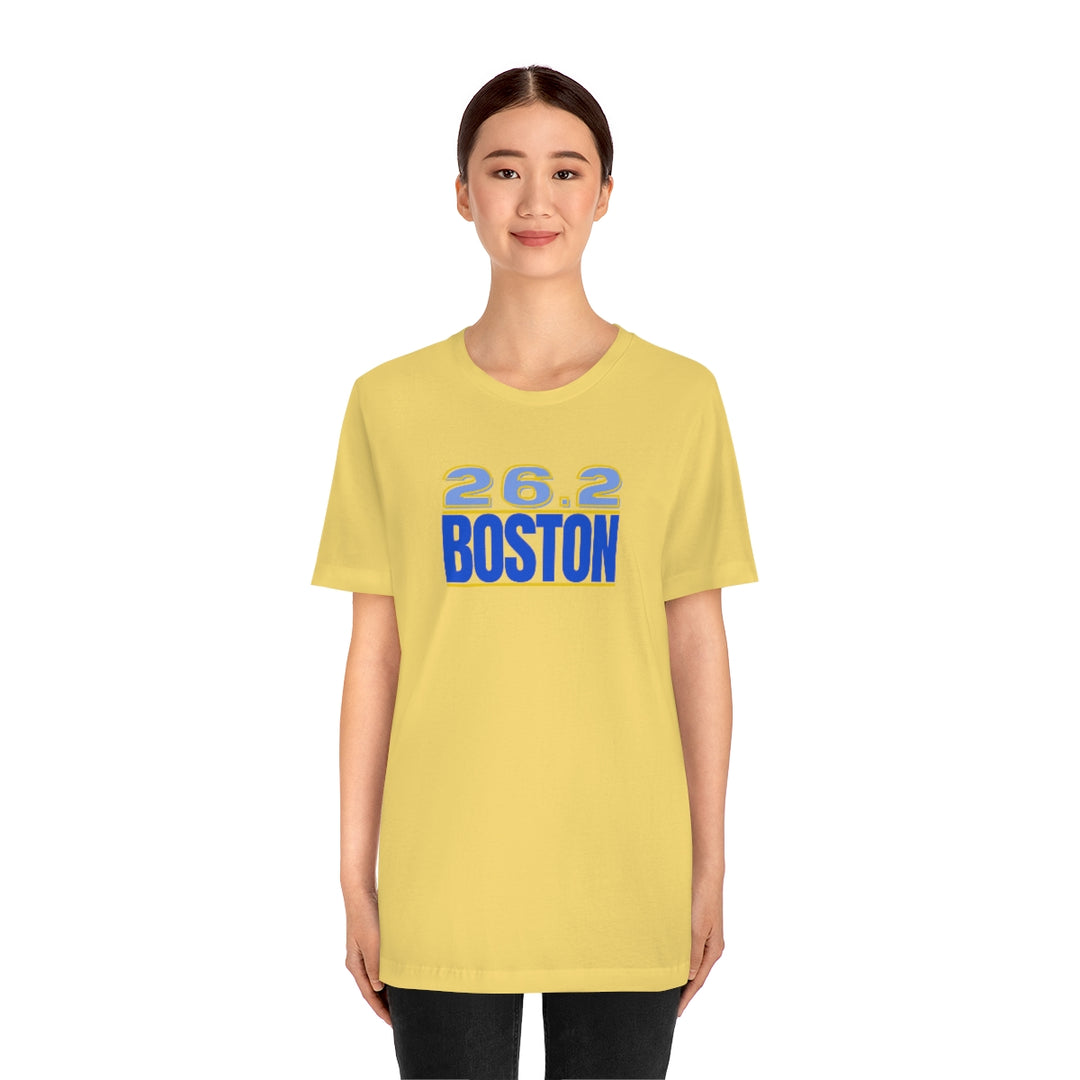 26.2 Boston Shirt, Gift for Runner, Unisex Jersey Short Sleeve Tee, Marathon Shirt, Marathoner, Shirt for Runner