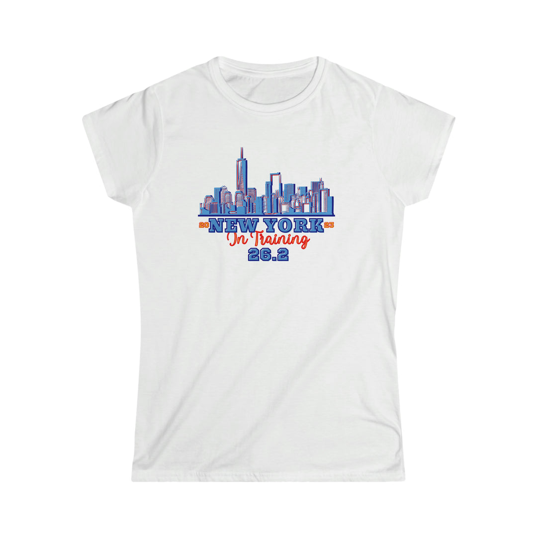 New York Runner, Women's Softstyle Tee, NYC, 26.2, Marathon in Training, Gift for NYC Runner, 2024, 2025