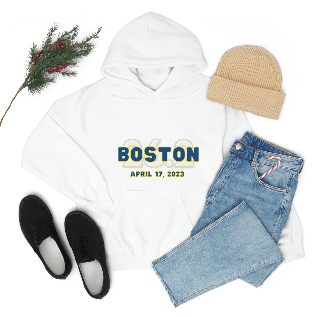 Boston Hoodie, 2023 Boston Sweatshirt, Heavy Blend Hooded Sweatshirt, Custom Hoodie, 26.2, Boston Runner, Boston Qualifier