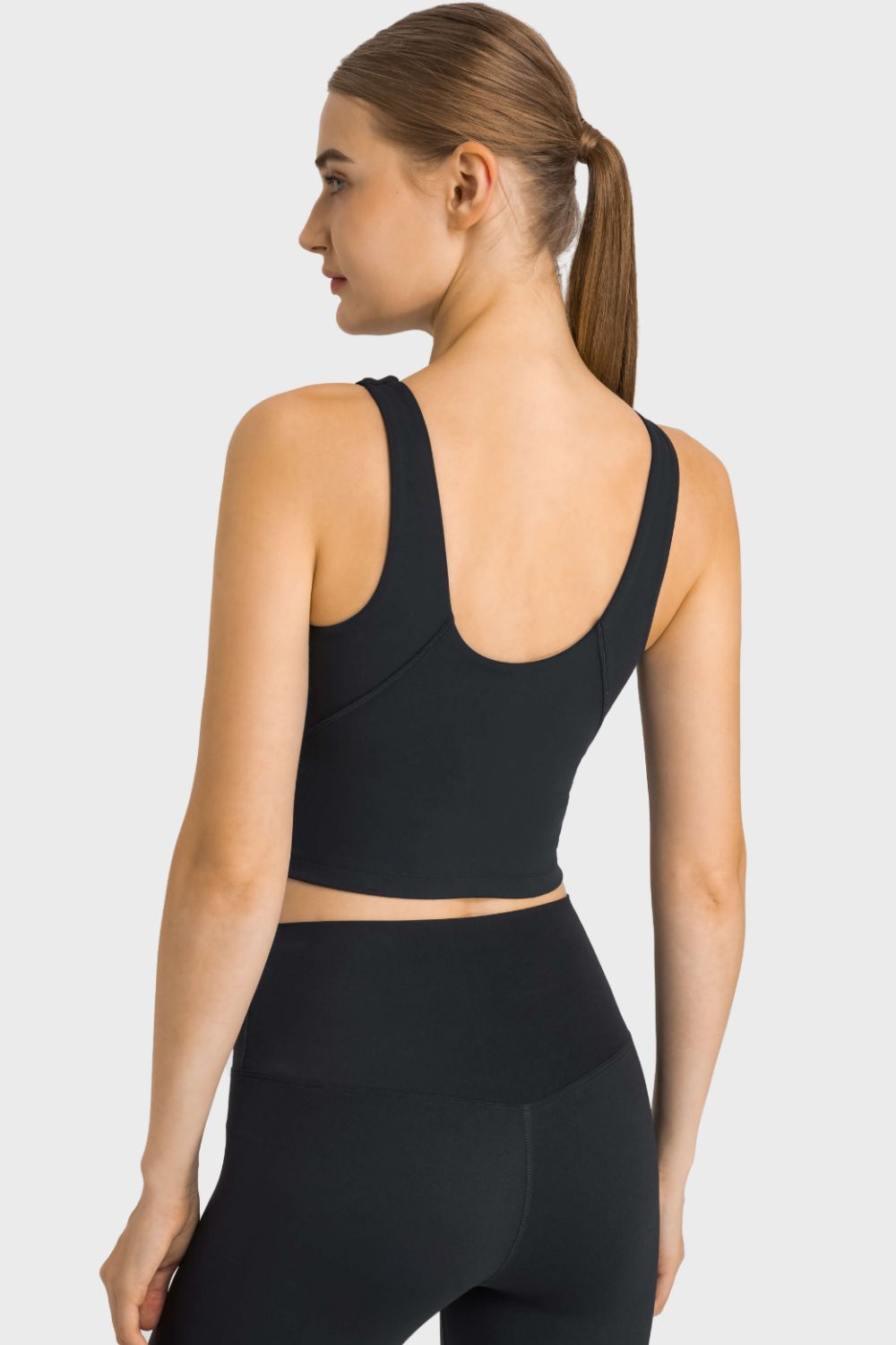 Cropped Sports Tank, Feel Like Skin Tank, Highly Stretchy Compfy Gym Tank