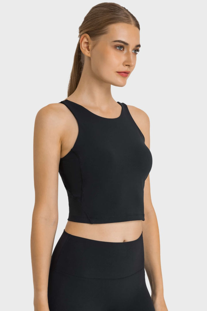 Cropped Sports Tank, Feel Like Skin Tank, Highly Stretchy Compfy Gym Tank