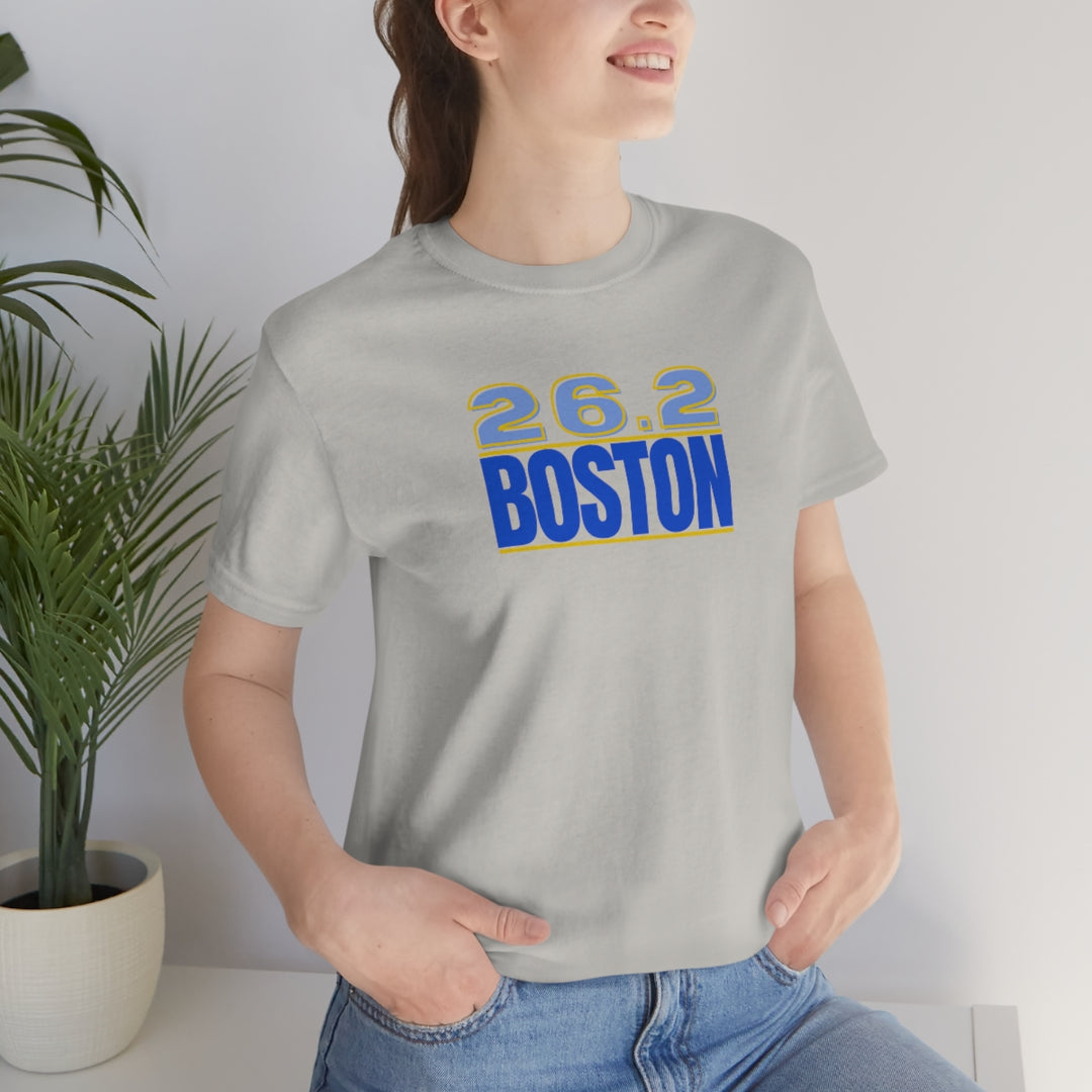 26.2 Boston Shirt, Gift for Runner, Unisex Jersey Short Sleeve Tee, Marathon Shirt, Marathoner, Shirt for Runner