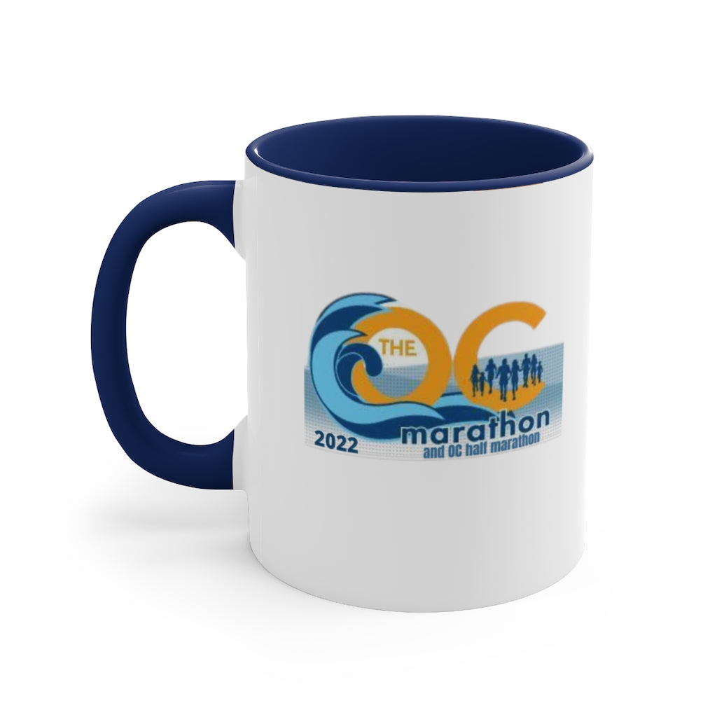 OC Marathon, OC Bib Coffee Cup, 11oz, OC Half Marathon Gift, Personalized Half Marathon Mug, 13.1 Cup, 26.2 Mug