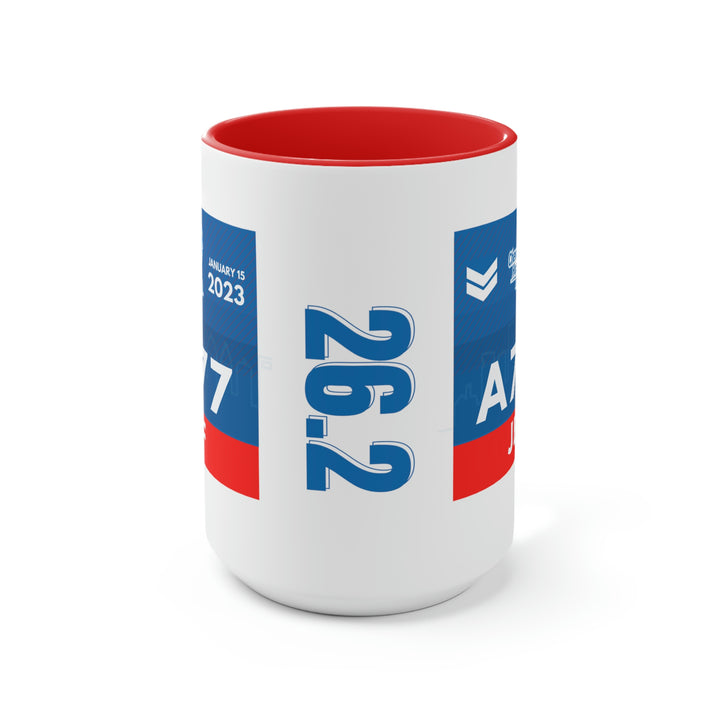 Houston Marathon, Houston Bib Cup, 15oz, Houston Marathon Gift, Houston Runner, 2023 Marathon Mug