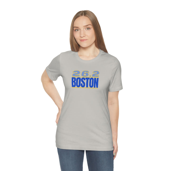 26.2 Boston Shirt, Gift for Runner, Unisex Jersey Short Sleeve Tee, Marathon Shirt, Marathoner, Shirt for Runner