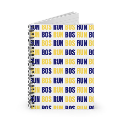 Boston Runner, RUN BOS, 26.2, Spiral Notebook, Gift for Boston Runner