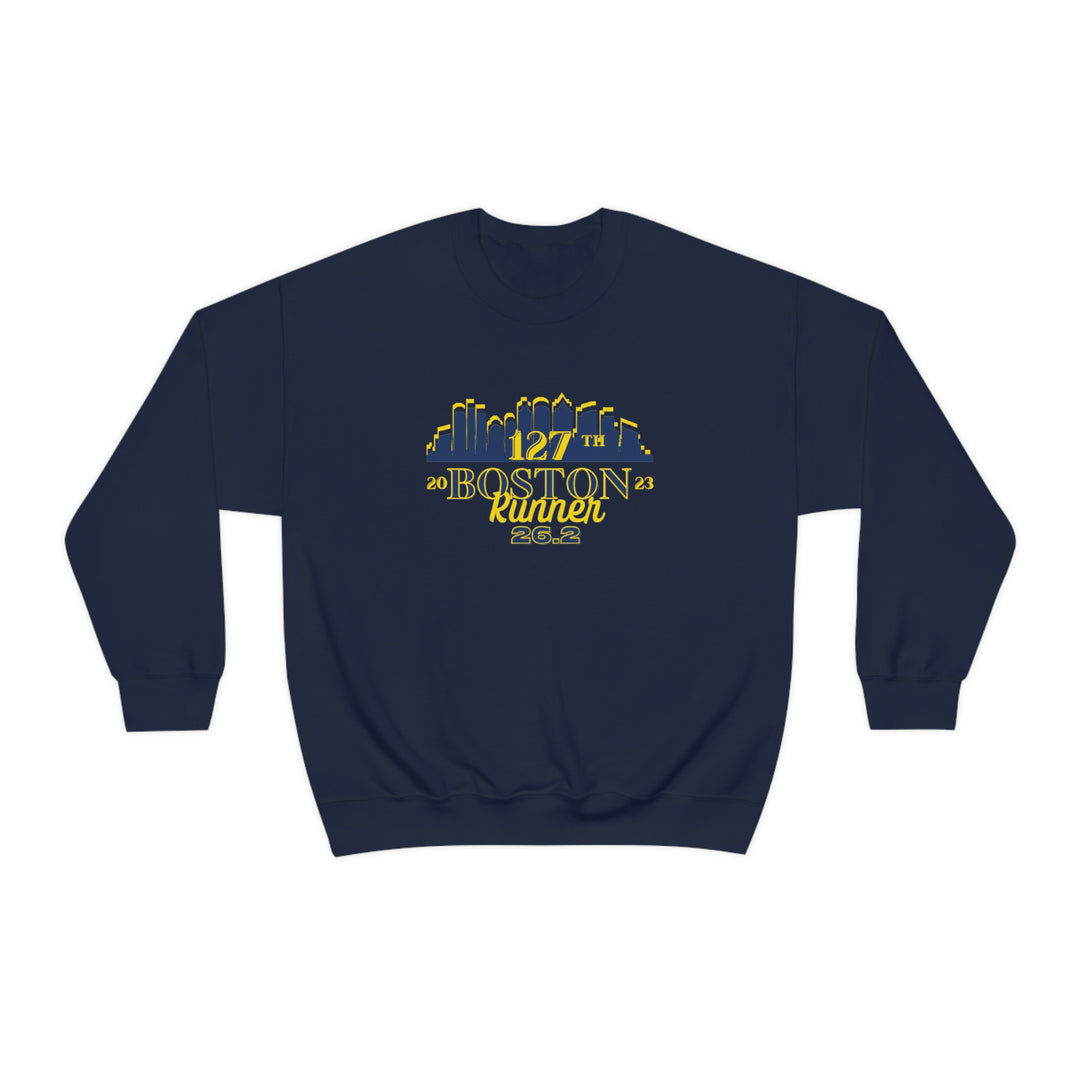 Boston 26.2 Support Crew Sweatshirt, Boston Support Crew, Unisex Heavy Blend Crewneck Sweatshirt