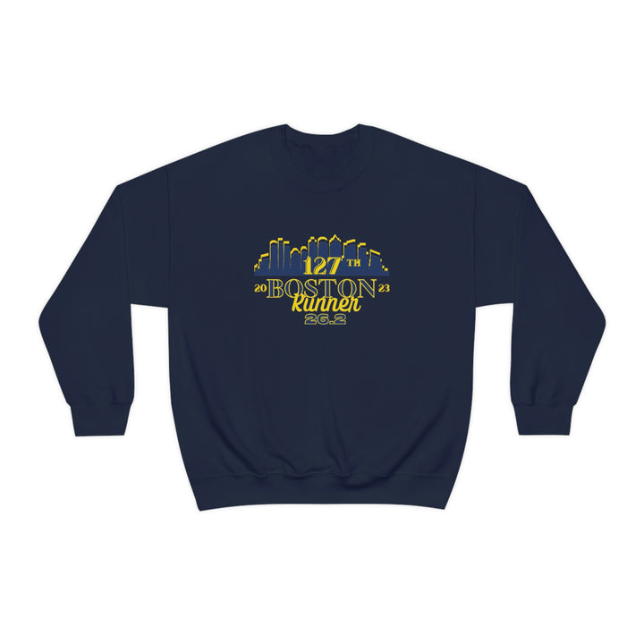 Boston 26.2 Support Crew Sweatshirt, Boston Support Crew, Unisex Heavy Blend Crewneck Sweatshirt