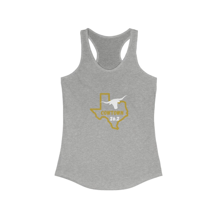 Cowtown Marathon Women's Racerback Tank, Marathon T-Shirt, Cowtown Half Marathon Tank, Personalized Cowtown Shirt, 26.2, 13.1, Ultra