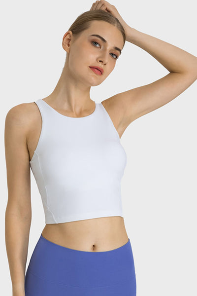 Cropped Sports Tank, Feel Like Skin Tank, Highly Stretchy Compfy Gym Tank