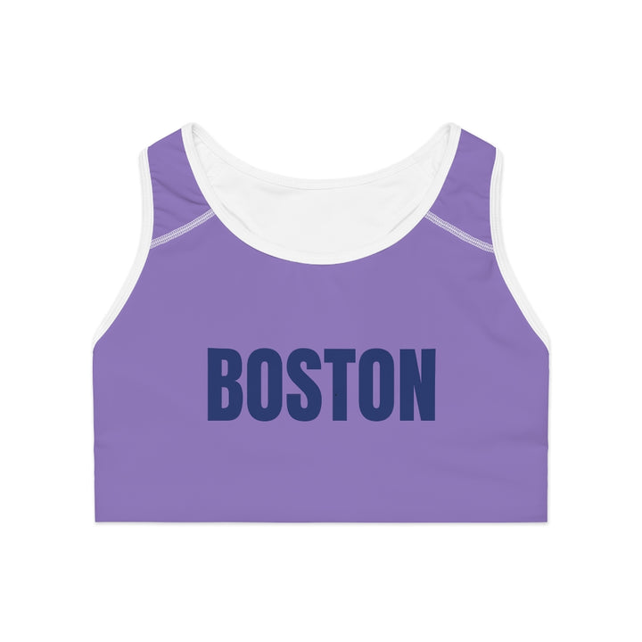 Boston Sports Bra, Boston Runner, Purple Sport Bra, Boston Sports Bra