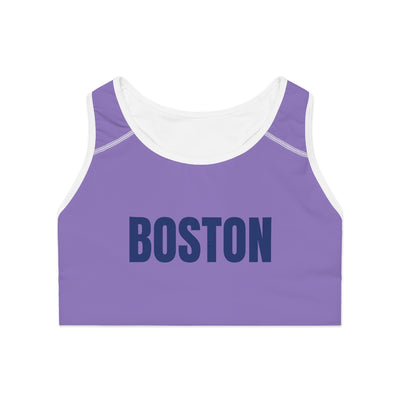 Boston Sports Bra, Boston Runner, Purple Sport Bra, Boston Sports Bra