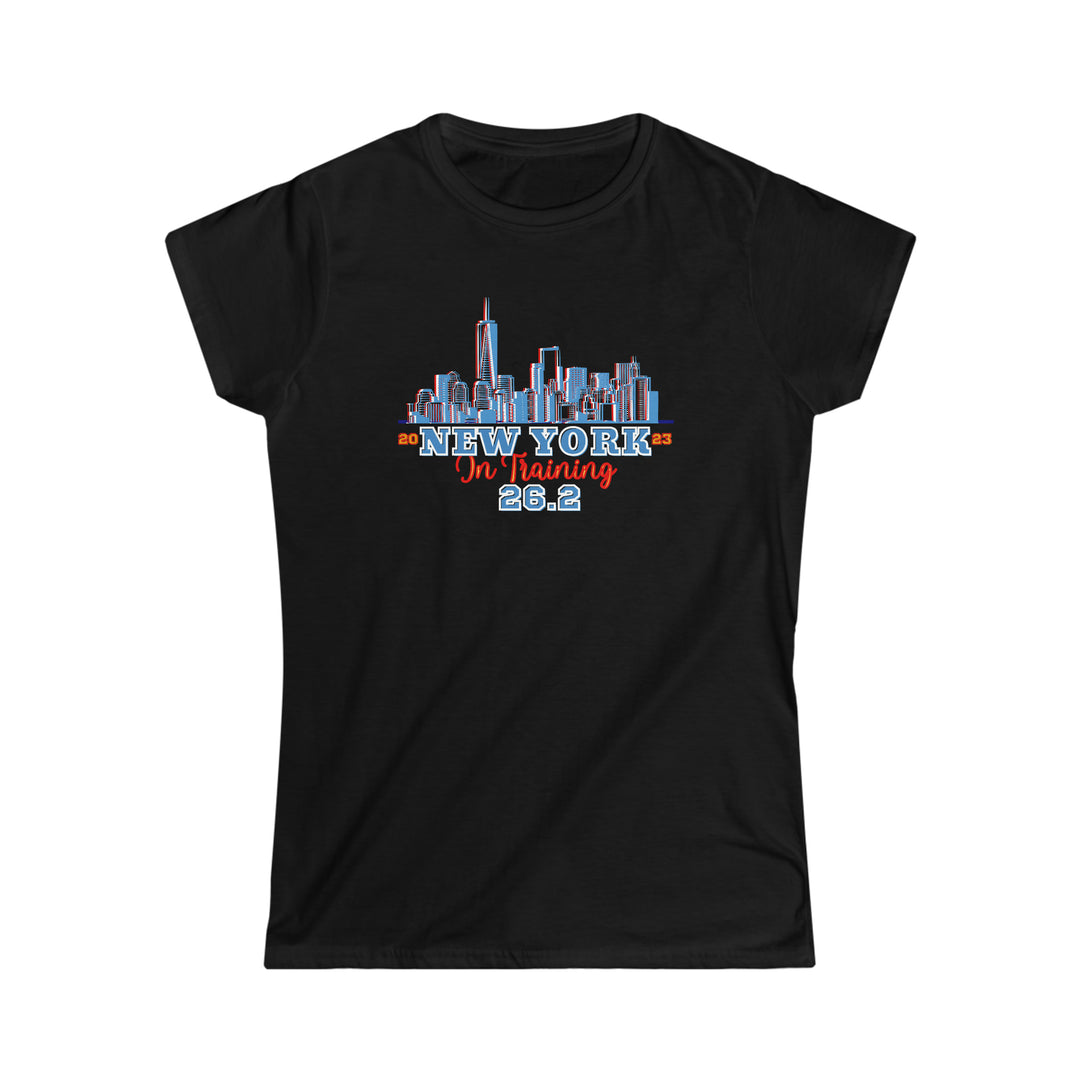 New York Runner, Women's Softstyle Tee, NYC, 26.2, Marathon in Training, Gift for NYC Runner, 2024, 2025