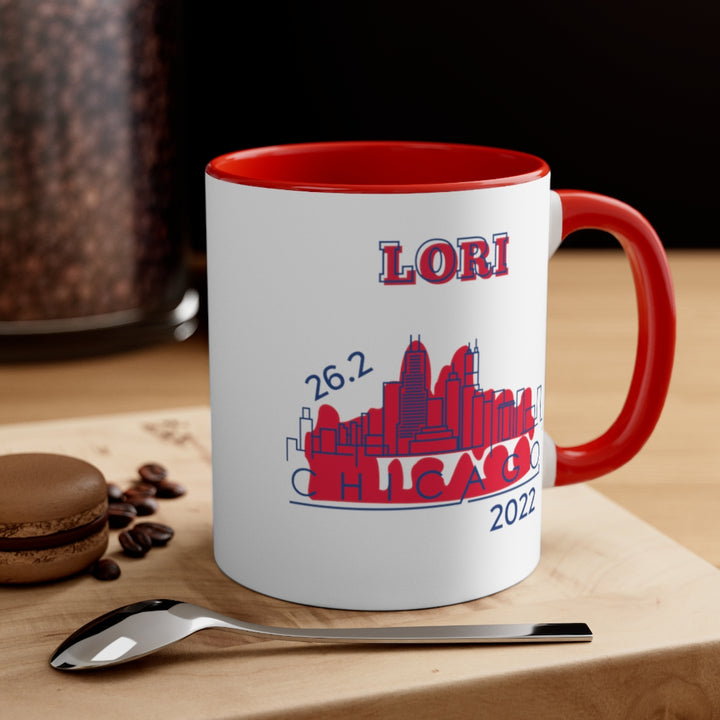 Chicago Marathon, Chicago Coffee Mug, 11oz, Chicago Marathon Gift, Personalized Chicago Cup, Custom Gift for Runner