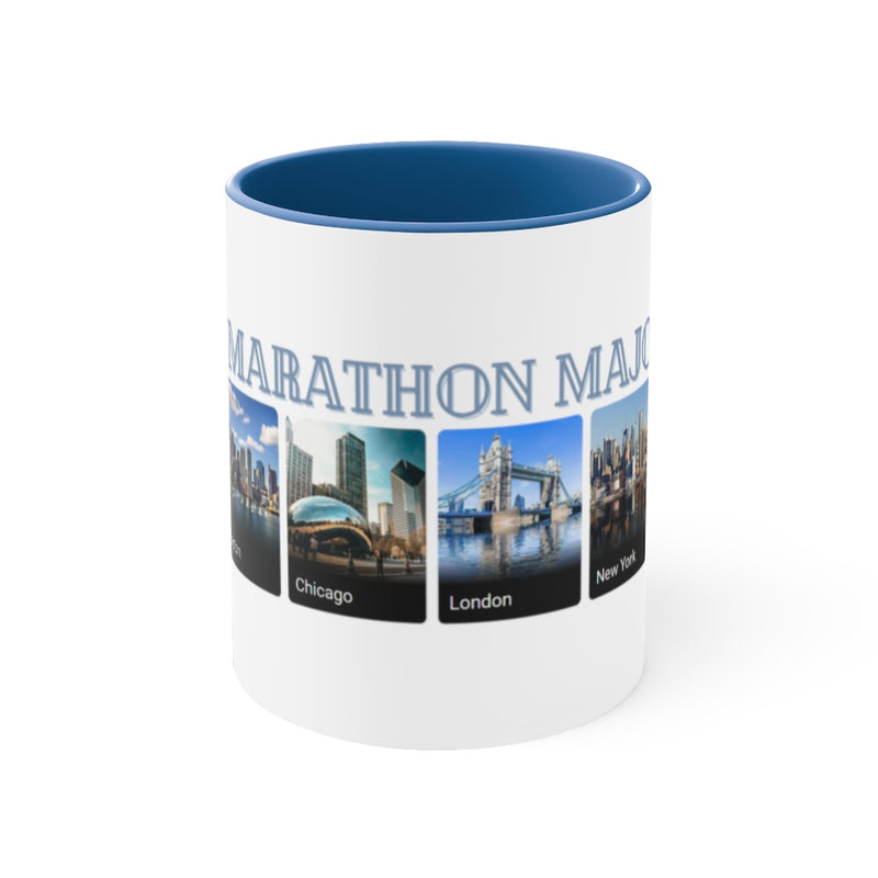 World Marathon Majors Coffee Cup, 11oz, Berlin Marathon, Boston Marathon, Chicago Marathon, London Marathon, Tokyo Marathon