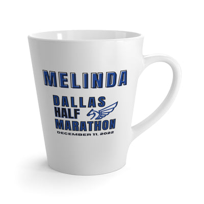 Dallas Half Marathon, Dallas Latte Mug, 12oz, Dallas Half Marathon, Dallas Half Marathon, 13.1, Personalized Latte Mug, Dallas Coffee Cup