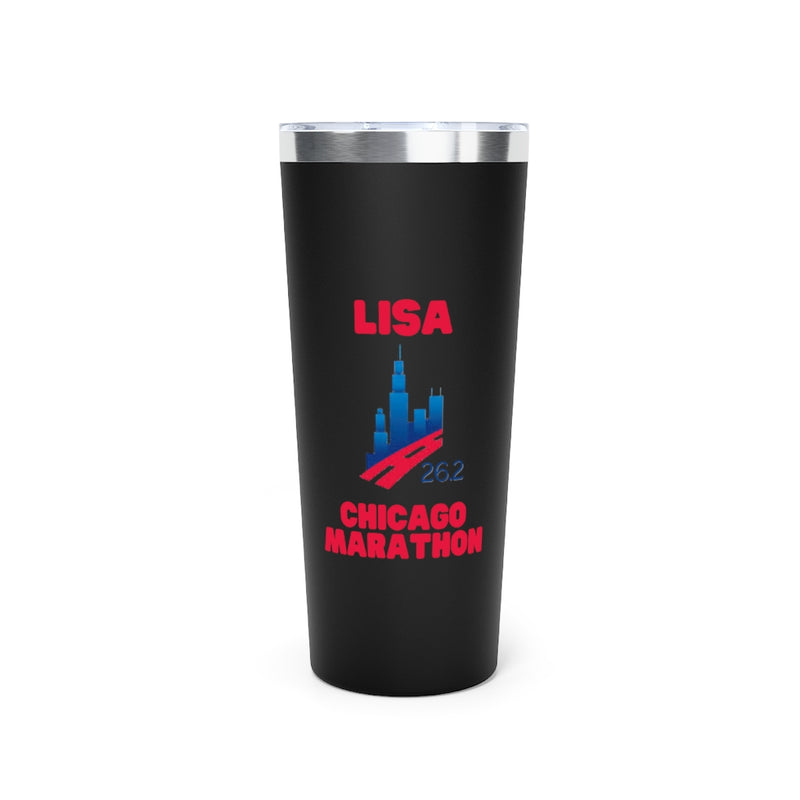 Chicago 26.2 Tumbler, Copper Vacuum Insulated Tumbler, 22oz, Runners Gift, Personalized Marathon Gift, Marathon Coffee Mug