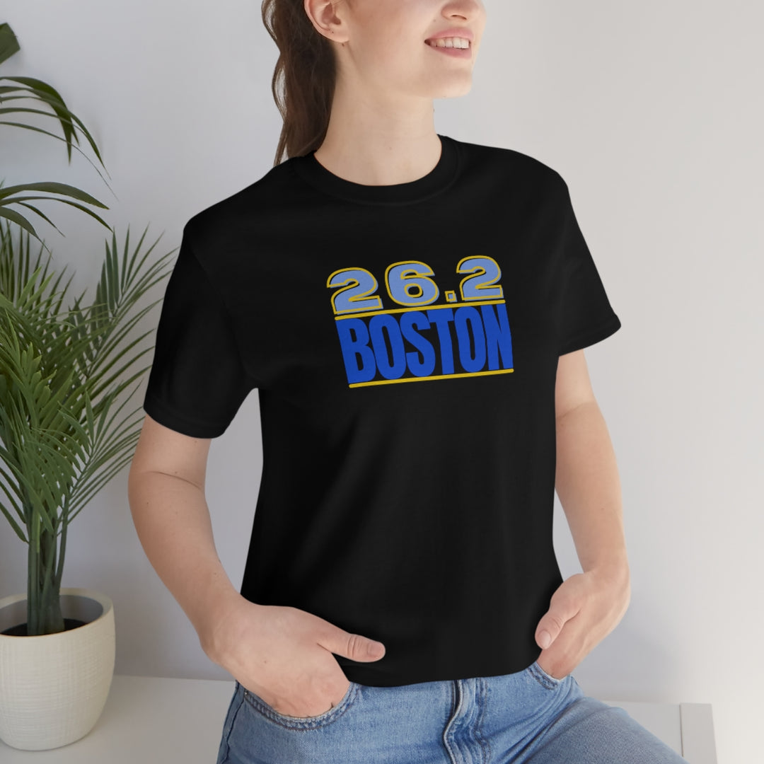 26.2 Boston Shirt, Gift for Runner, Unisex Jersey Short Sleeve Tee, Marathon Shirt, Marathoner, Shirt for Runner