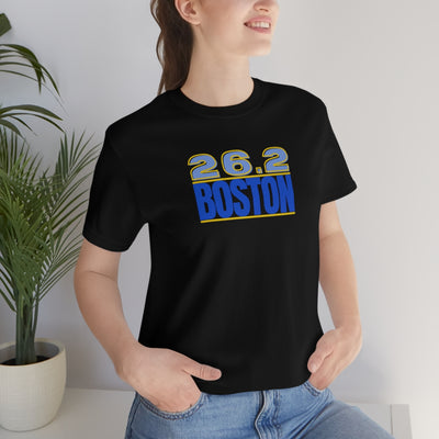 26.2 Boston Marathon Shirt, Gift for Runner, Unisex Jersey Short Sleeve Tee, Marathon Shirt, Marathoner, Shirt for Runner