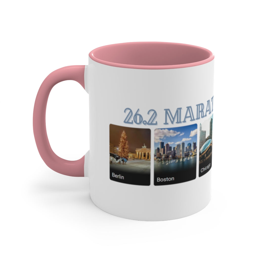 World Marathon Majors Coffee Cup, 11oz, Berlin, Boston, Chicago, London, Tokyo