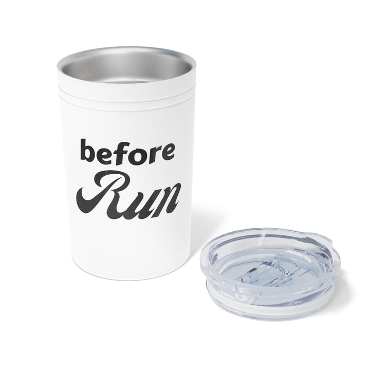 Run Tumbler, Before Run, Vacuum Insulated Tumbler, 11oz, Run Coffee Cup, Runner Gift