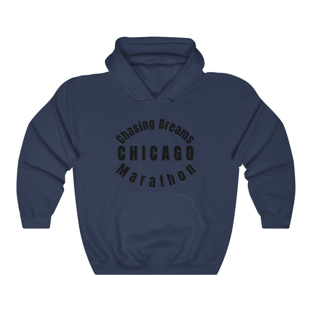 Chicago Hoodie, Chasing Dreams Marathon Shirt, Runners Gift, Unisex Heavy Blend Hooded Sweatshirt, Gift for Runners