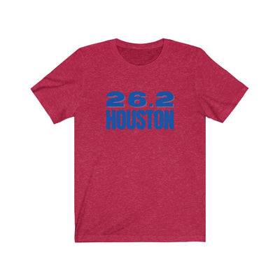 26.2 Houston Marathon Shirt, Gift for Runner, Unisex Jersey Short Sleeve Tee, Marathon Shirt, Marathoner, Shirt for Runner