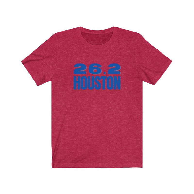 26.2 Houston Marathon Shirt, Gift for Runner, Unisex Jersey Short Sleeve Tee, Marathon Shirt, Marathoner, Shirt for Runner
