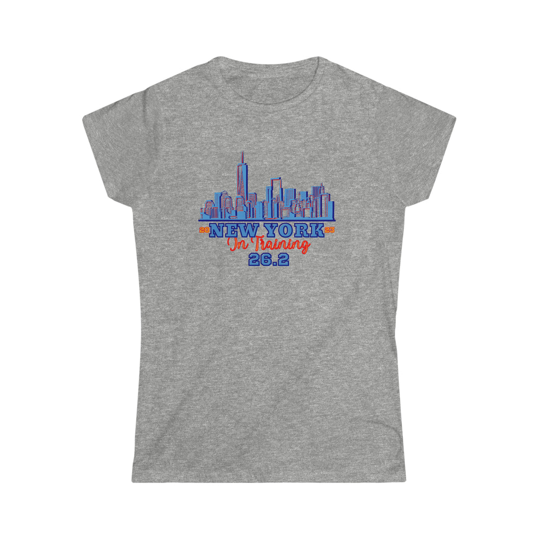 New York Runner, Women's Softstyle Tee, NYC, 26.2, Marathon in Training, Gift for NYC Runner, 2024, 2025