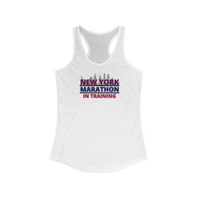 New York Marathon in Training Tank, 26.2 NYC in Training Shirt, Women's Ideal Racerback Tank, Marathon in Training